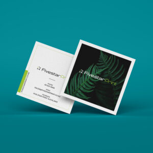 Displaying 2 square business cards