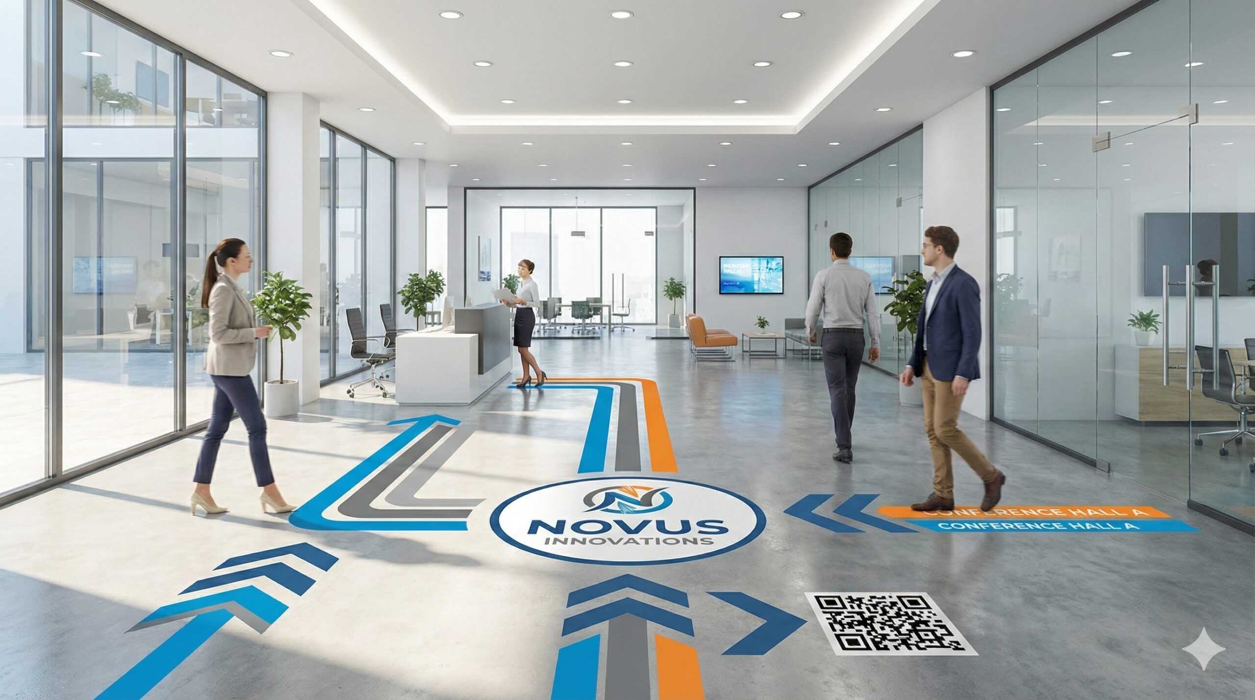 Modern Office Floor Decals