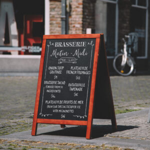 Chalkboard Footpath Sign